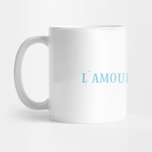 L´Amour Est Mort 2, blue Mug